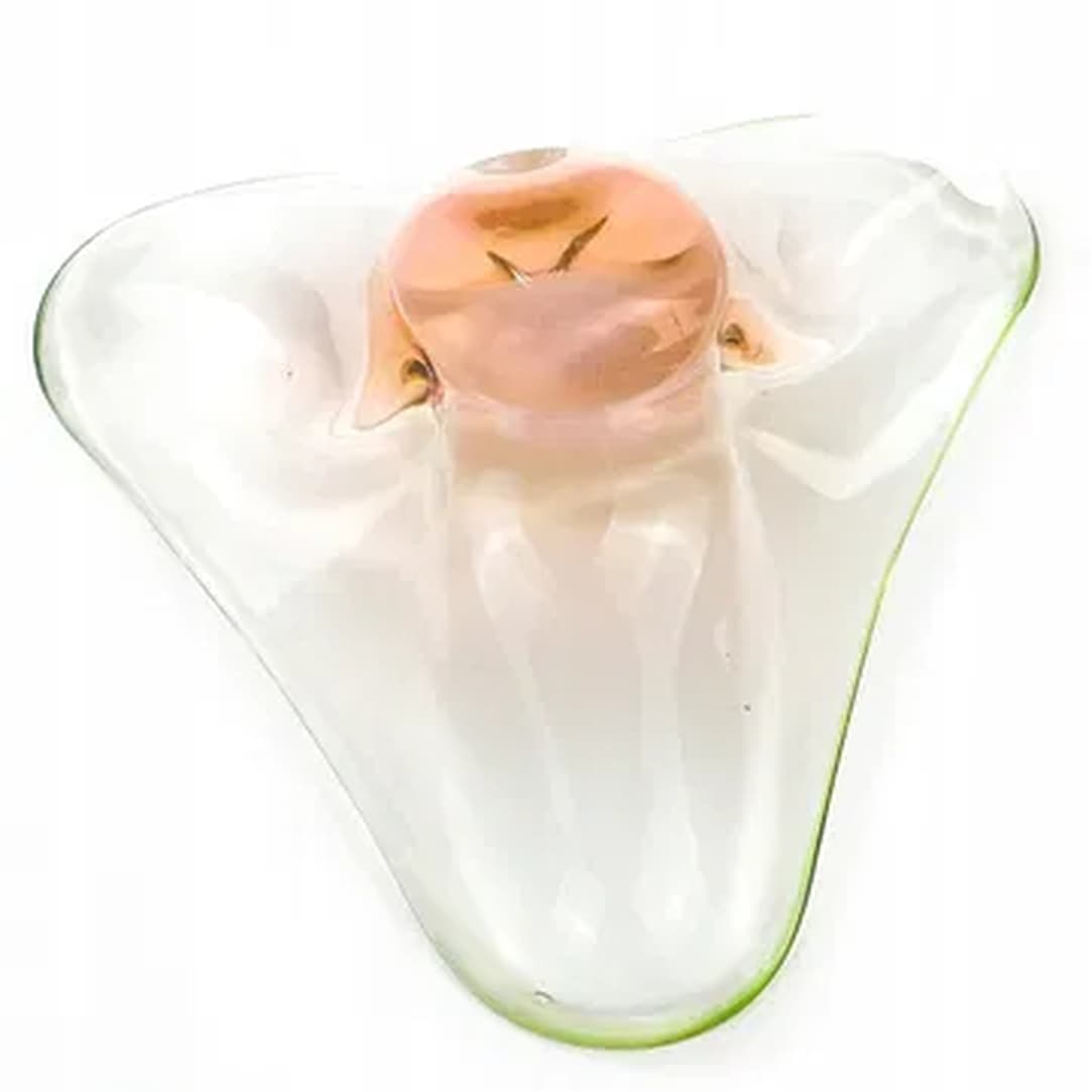 Mid-century modern centerpiece, glass, by J. Hospodka, Czechoslovakia, 1960s. - 176084