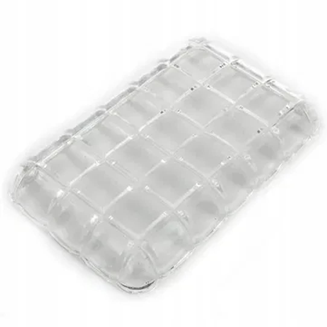 Art Deco tray, transparent pressed glass, Poland, 1930s. - 176102