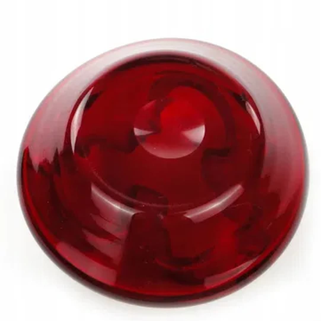 Osiołek desk organizer, modernism, red glass, by C. Zuber, Poland, 1970s. - 176104