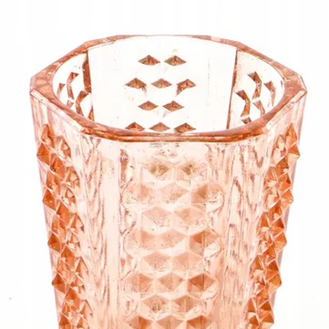 Wazon Ćwieki, modernizm, szkło rozalinowe, Ząbkowice, Polska, lata 70. - 176118