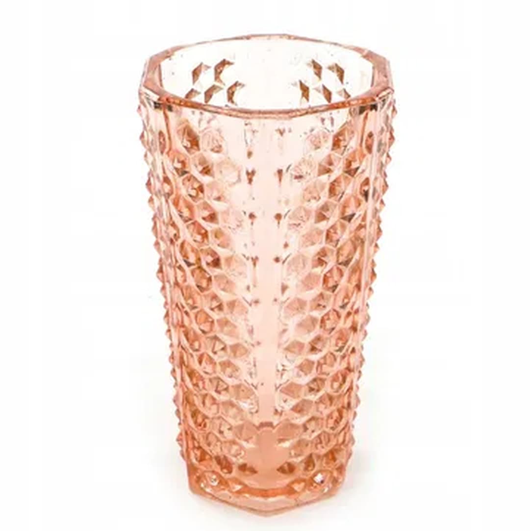 Wazon Ćwieki, modernizm, szkło rozalinowe, Ząbkowice, Polska, lata 70. - 176125