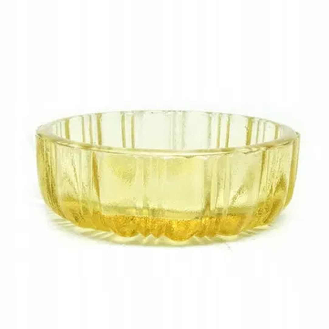 Solniczka Art Déco, szkło bursztynowe, Ząbkowice, Polska, lata 30. - 176139