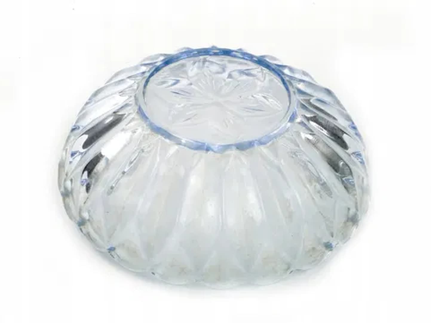 Art Deco bowl, blue glass, Poland, 1950s. - 176144