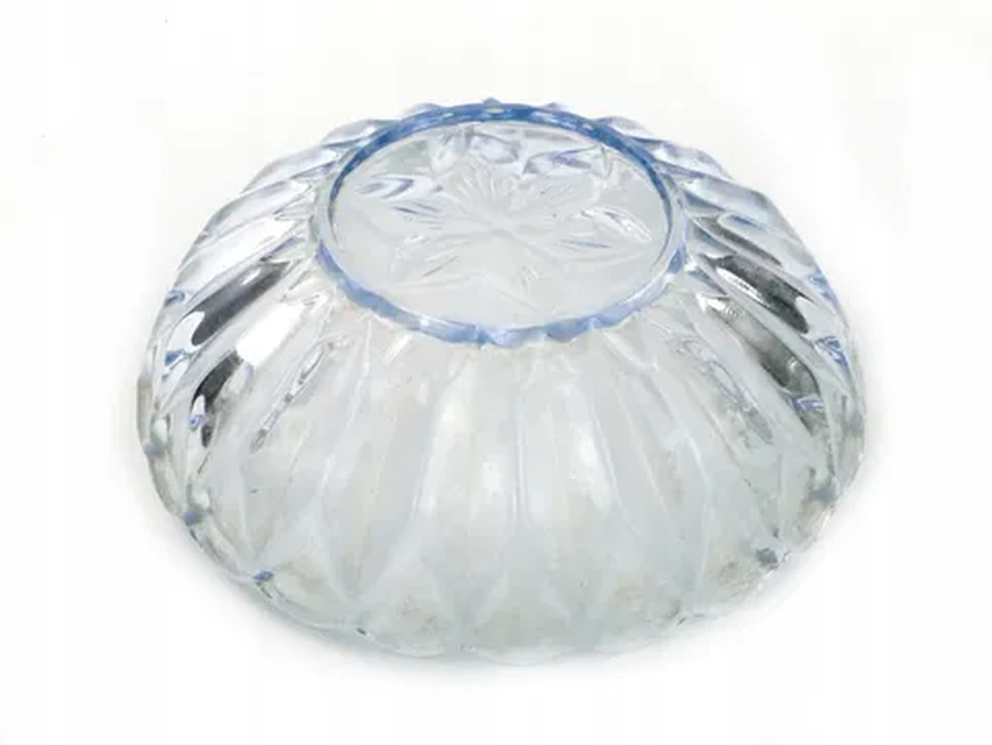 Art Deco bowl, blue glass, Poland, 1950s. - 176145