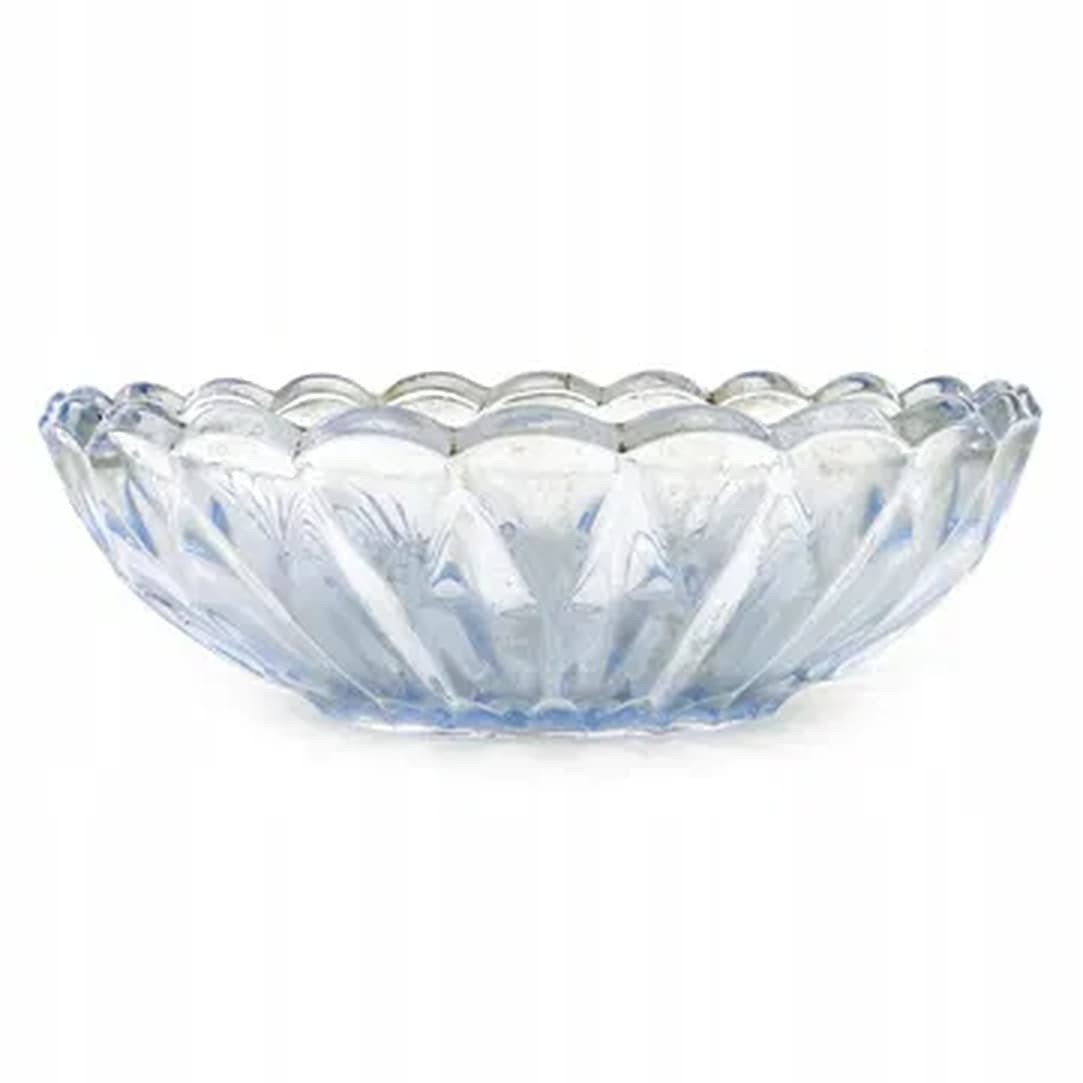 Art Deco bowl, blue glass, Poland, 1950s. - 176142