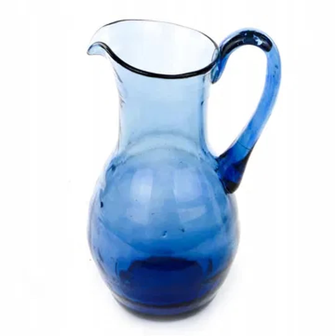 Pitcher, Postmodernism, cobalt blue glass, Poland, 1970s - 176156