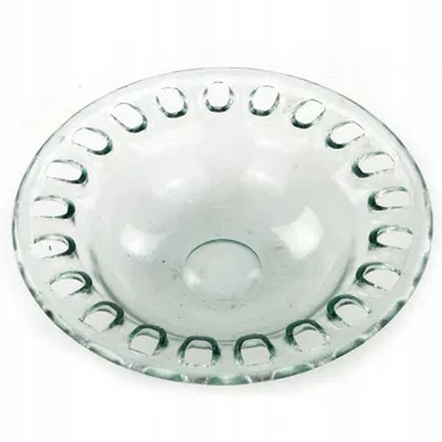 Minimalism platter, pressed glass, Japan, 1990s. - DIMENSION