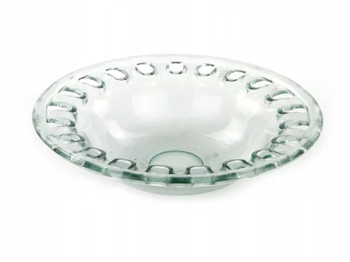 Minimalism platter, pressed glass, Japan, 1990s. - 176162