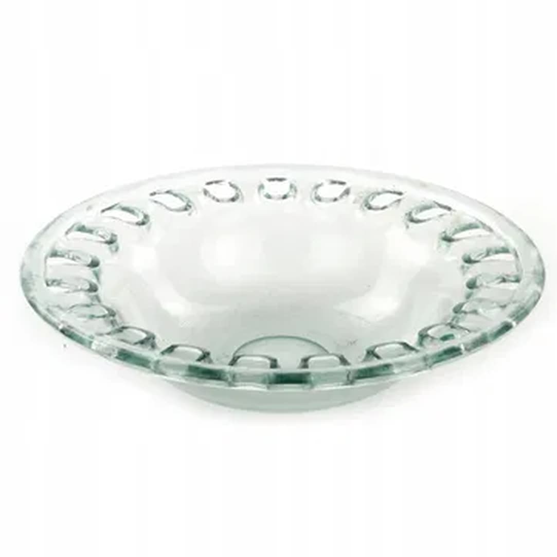 Minimalism platter, pressed glass, Japan, 1990s. - 176165