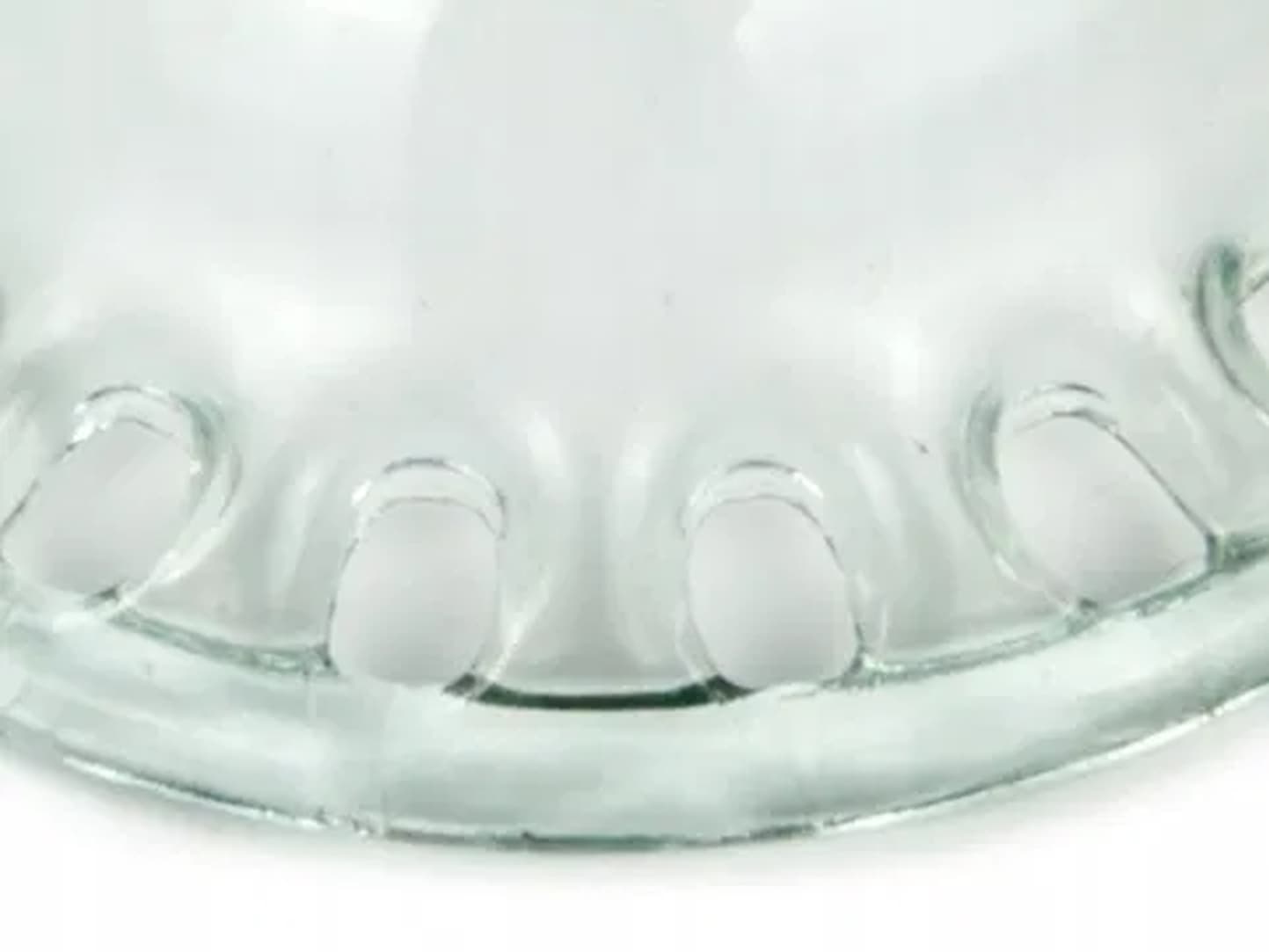 Minimalism platter, pressed glass, Japan, 1990s. - 176169