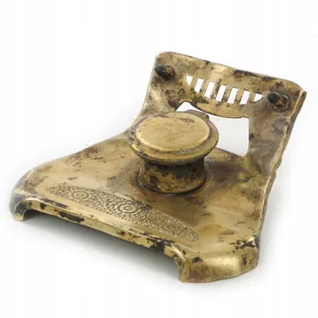 Inkwell, Art Nouveau, brass, France, early 20th c. - 176184