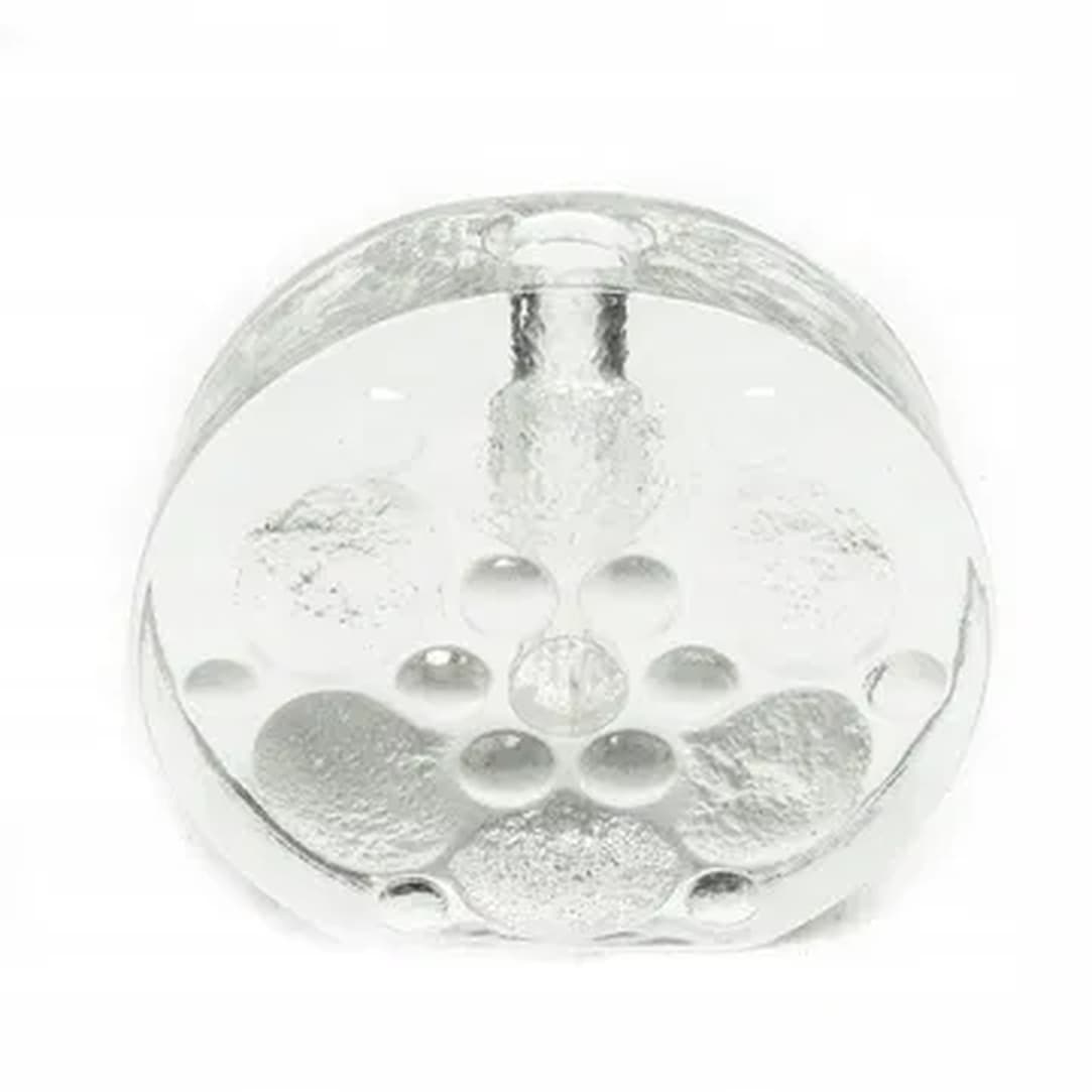 Mid-century modern vase, pressed glass, Huta Walter, Germany, 1970s. - 176231