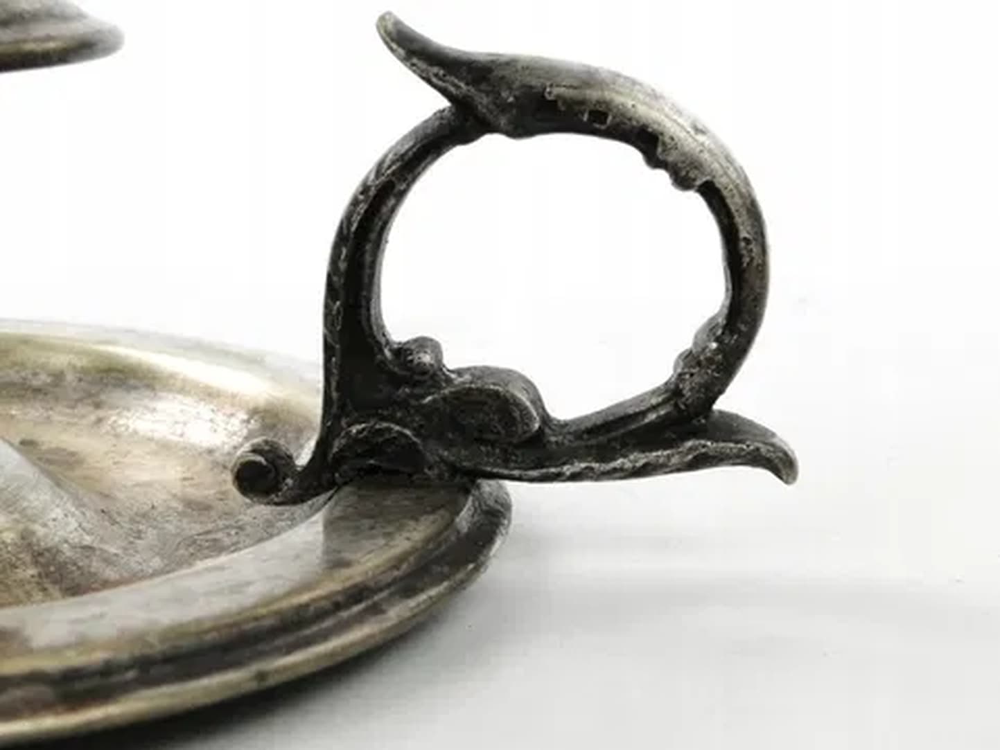 Eclectic chamberstick, silver-plated brass, Poland, early 20th c. - 176394