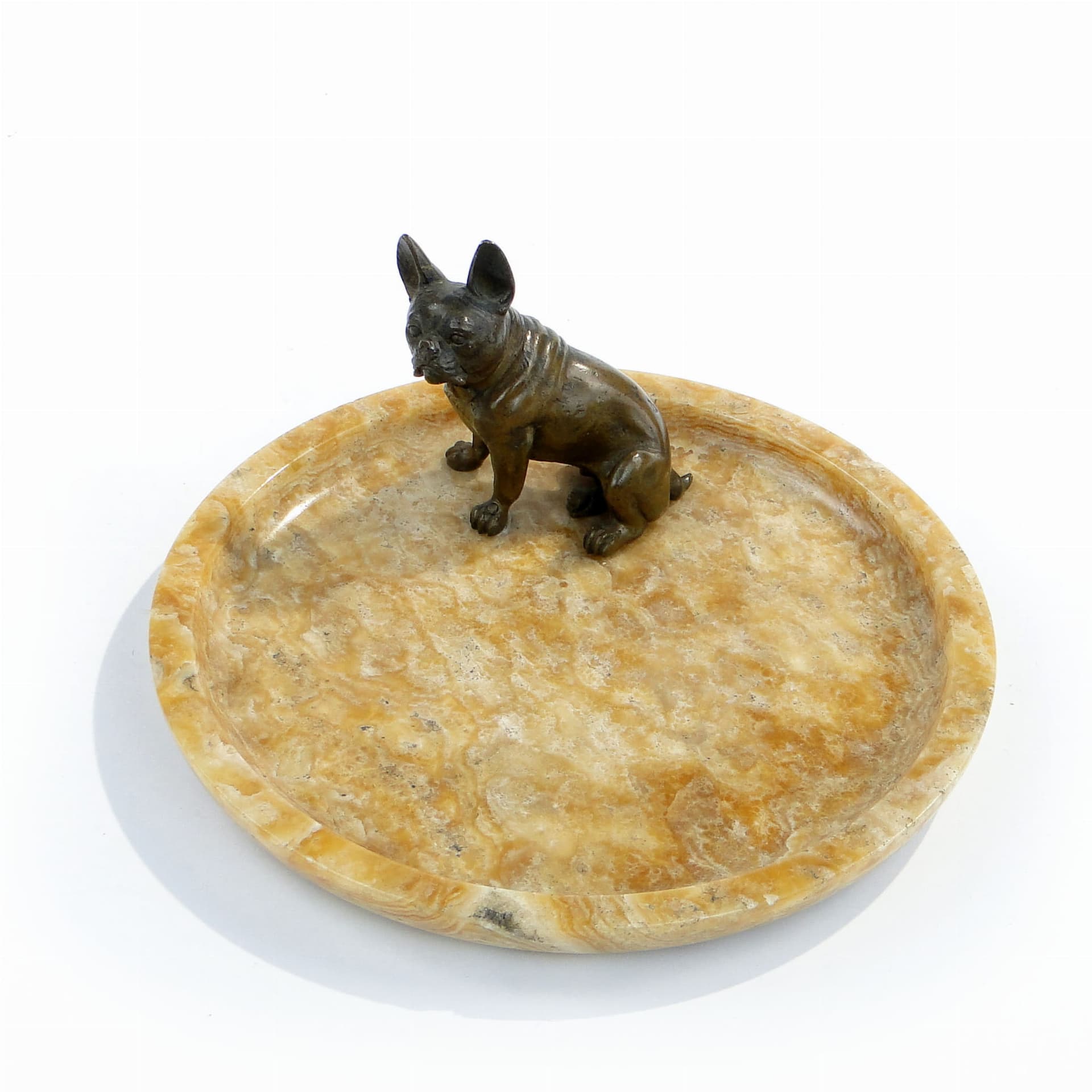 Wizytownik Art Nouveau, onyks pomarańczowy, brąz, Austria, początek XX w. - 176530