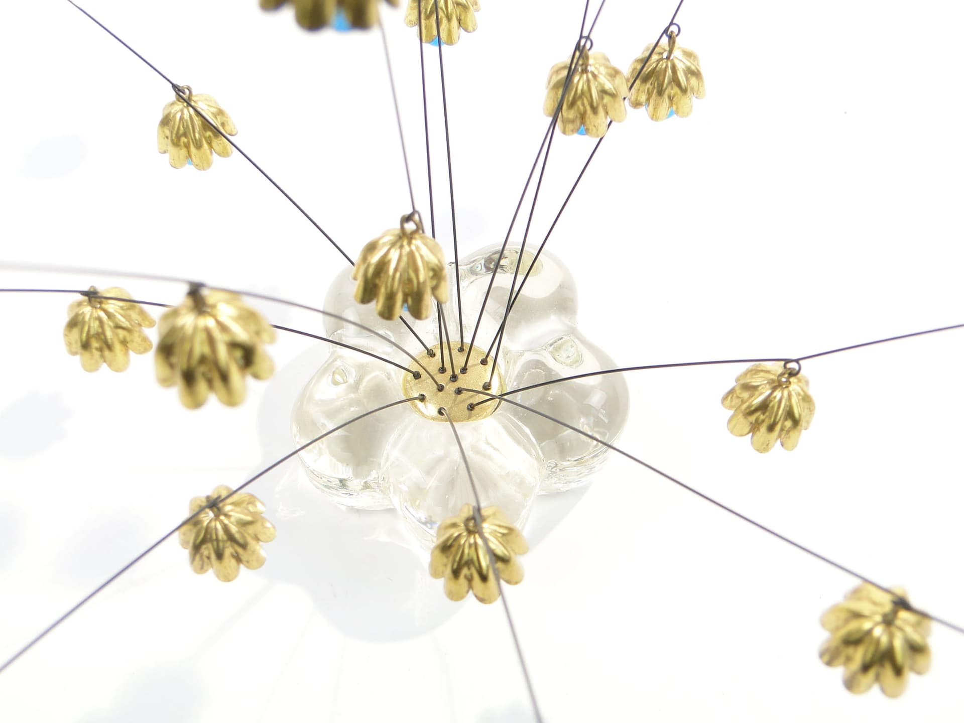 Rzeźba kinetyczna, Multicolor, stal mosiądz szkło, Czechy, lata 60. - 176704