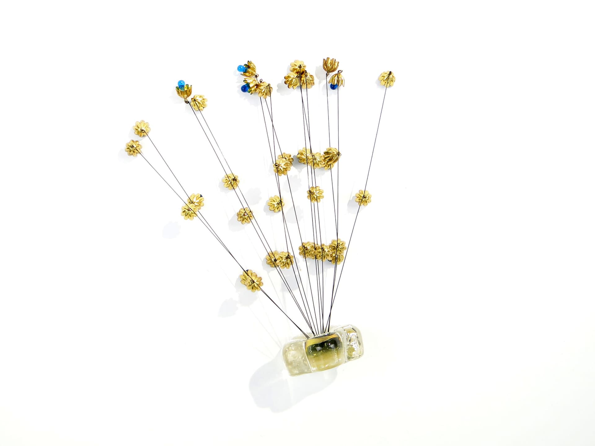 Rzeźba kinetyczna, Multicolor, stal mosiądz szkło, Czechy, lata 60. - 176710