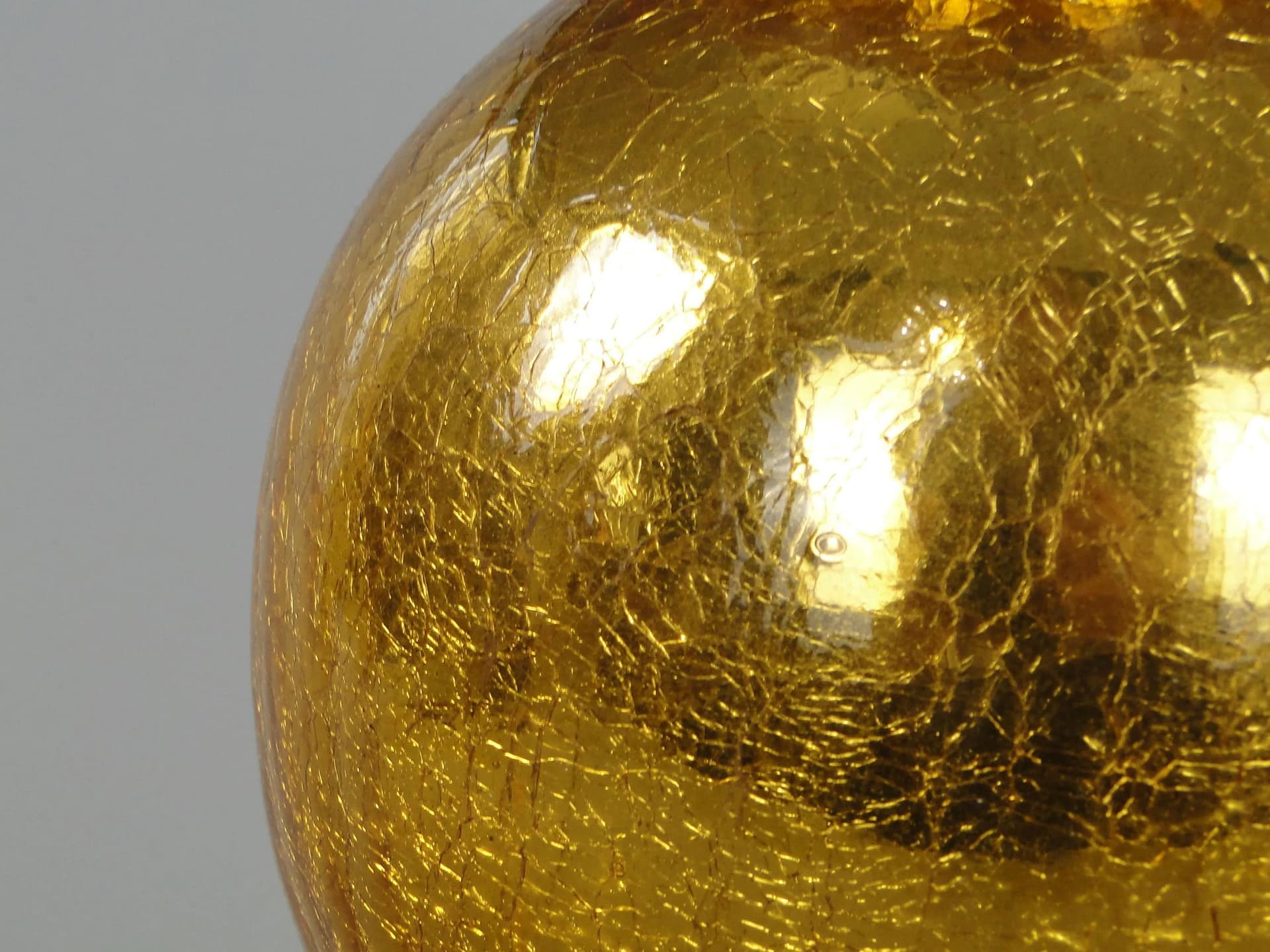 Table lamp Art Deco, topaz crystal, Poland, 1930s - 12039