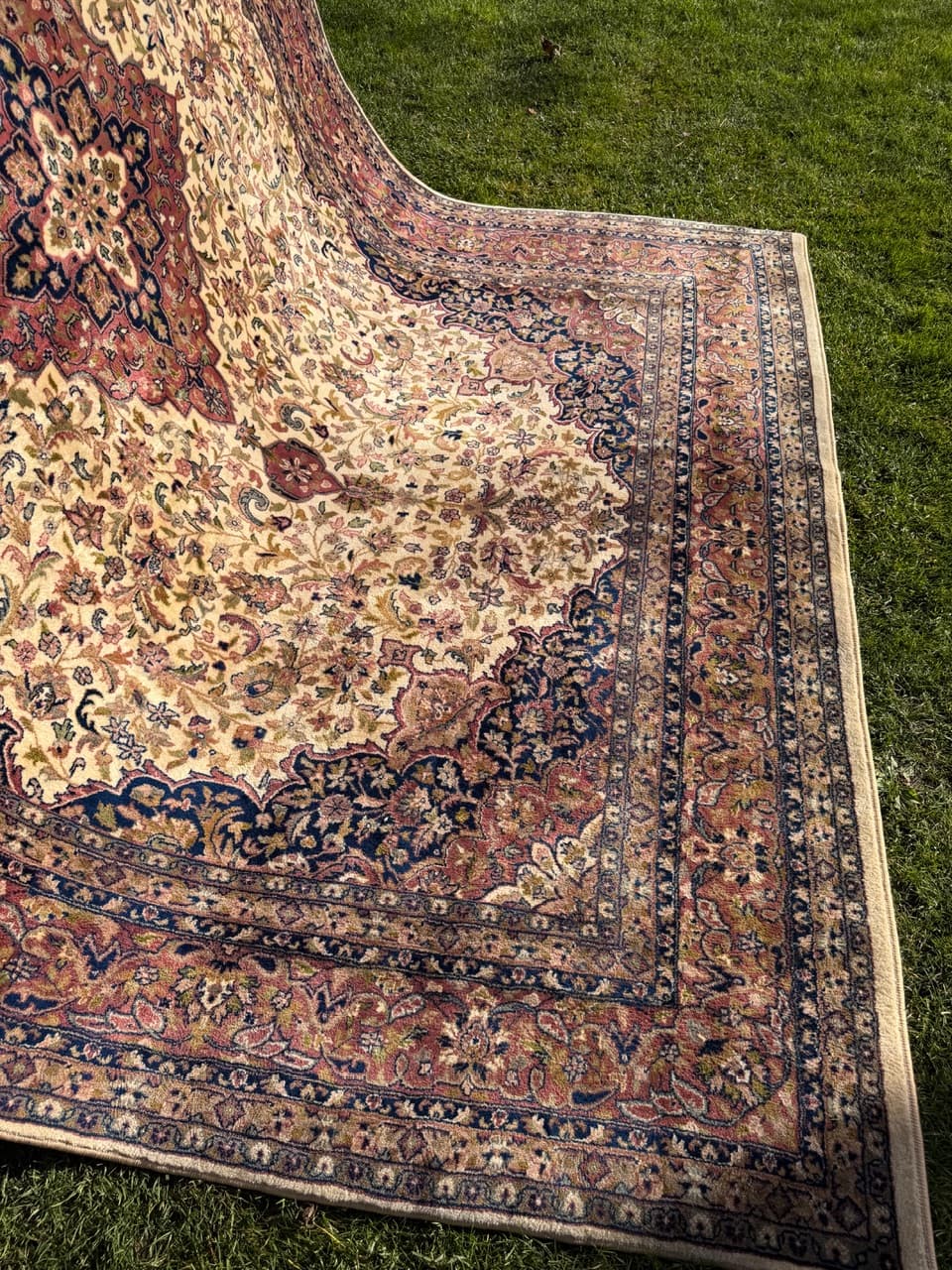 Rug Indo Keshan, multicolor wool, India, 1990s. - 176724