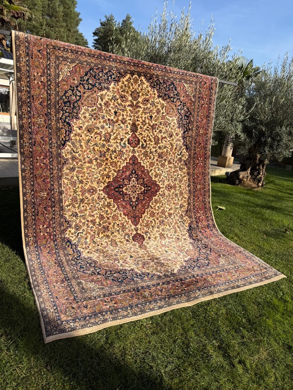 Rug Indo Keshan, multicolor wool, India, 1990s. - 176714