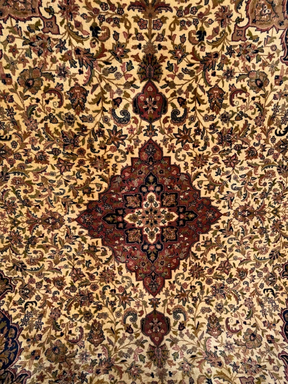 Rug Indo Keshan, multicolor wool, India, 1990s. - 176718