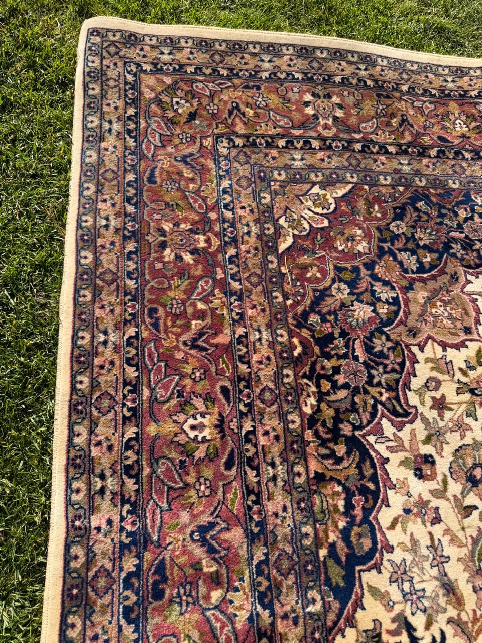 Rug Indo Keshan, multicolor wool, India, 1990s. - 176726