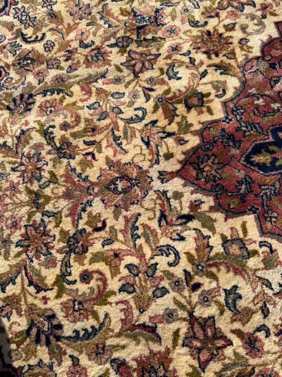 Rug Indo Keshan, multicolor wool, India, 1990s. - 176727