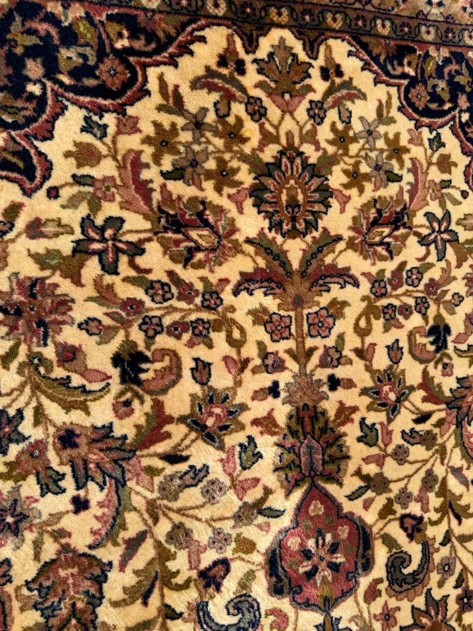 Rug Indo Keshan, multicolor wool, India, 1990s. - 176722