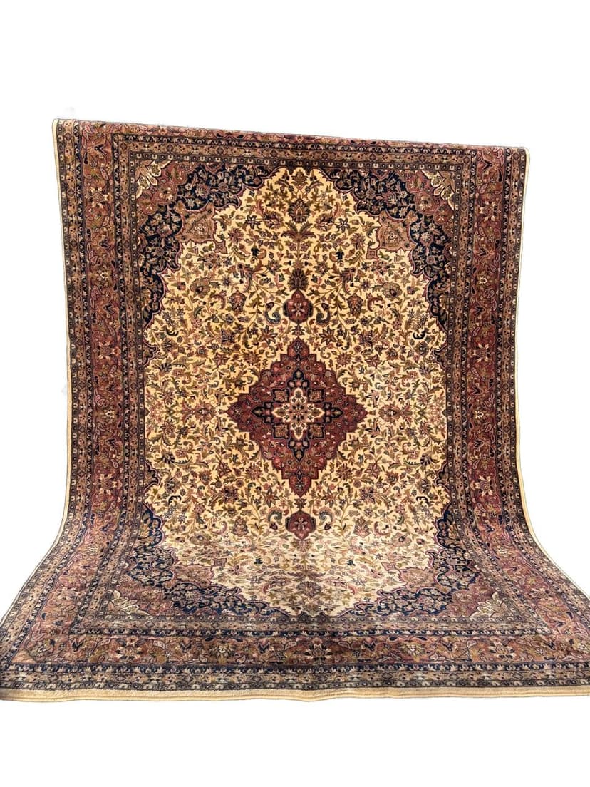 Rug Indo Keshan, multicolor wool, India, 1990s.