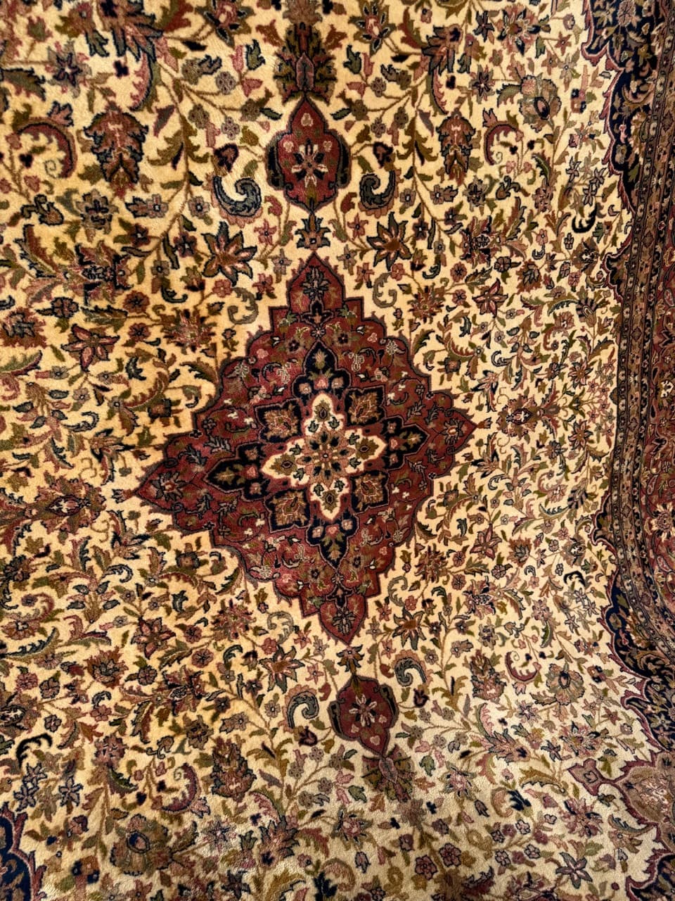 Rug Indo Keshan, multicolor wool, India, 1990s. - 176720