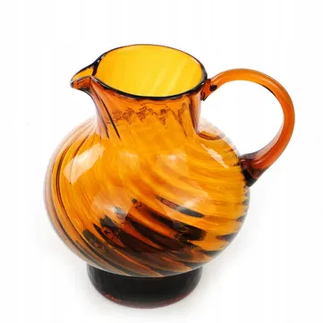 Water jug, pressed glass, Huta Barbara, Poland, 1970s. - 176757