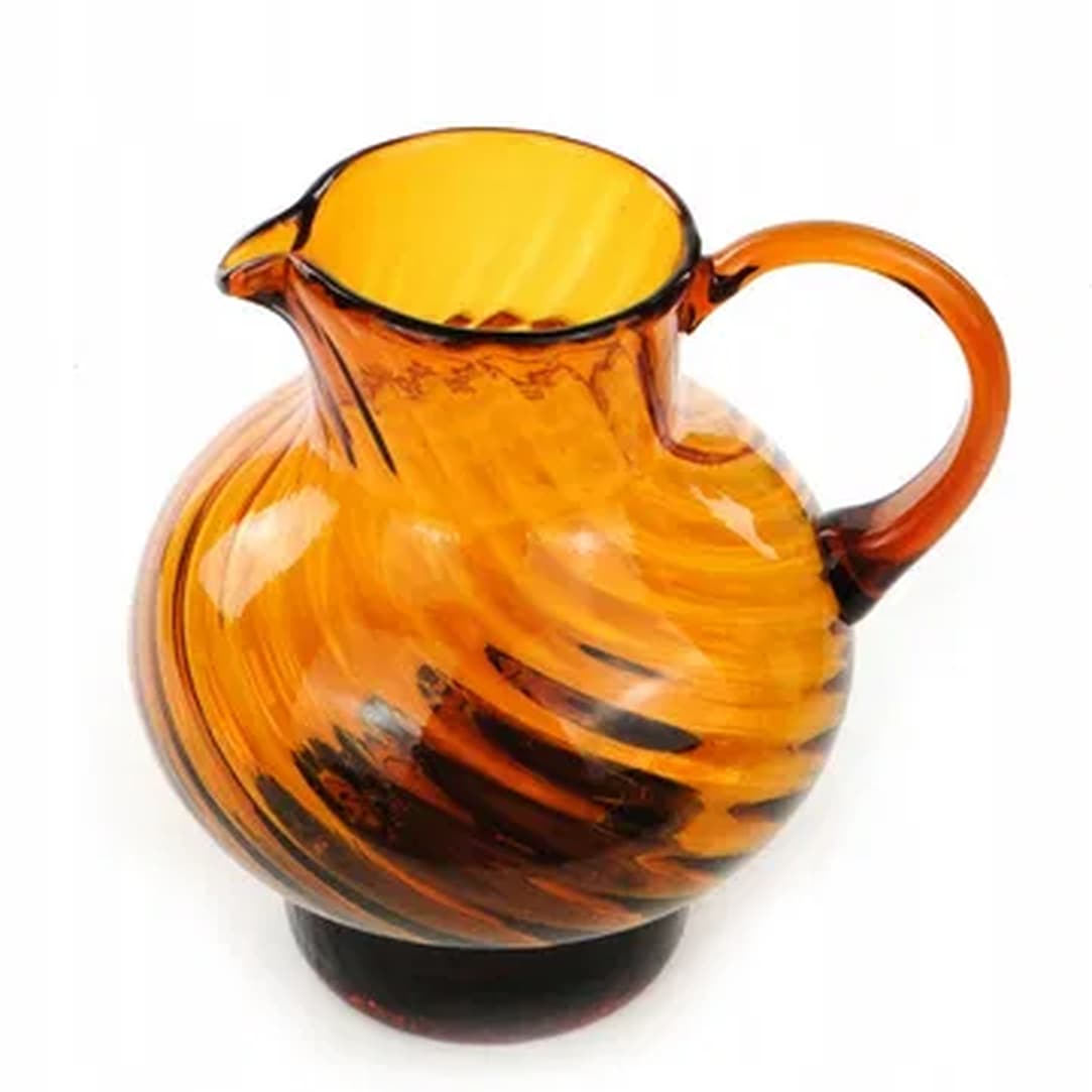 Water jug, pressed glass, Huta Barbara, Poland, 1970s. - 176758