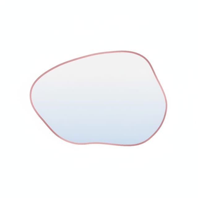 Irregular mirror Colors Stain I 100x72 cm, pink, Baltica - DIMENSION