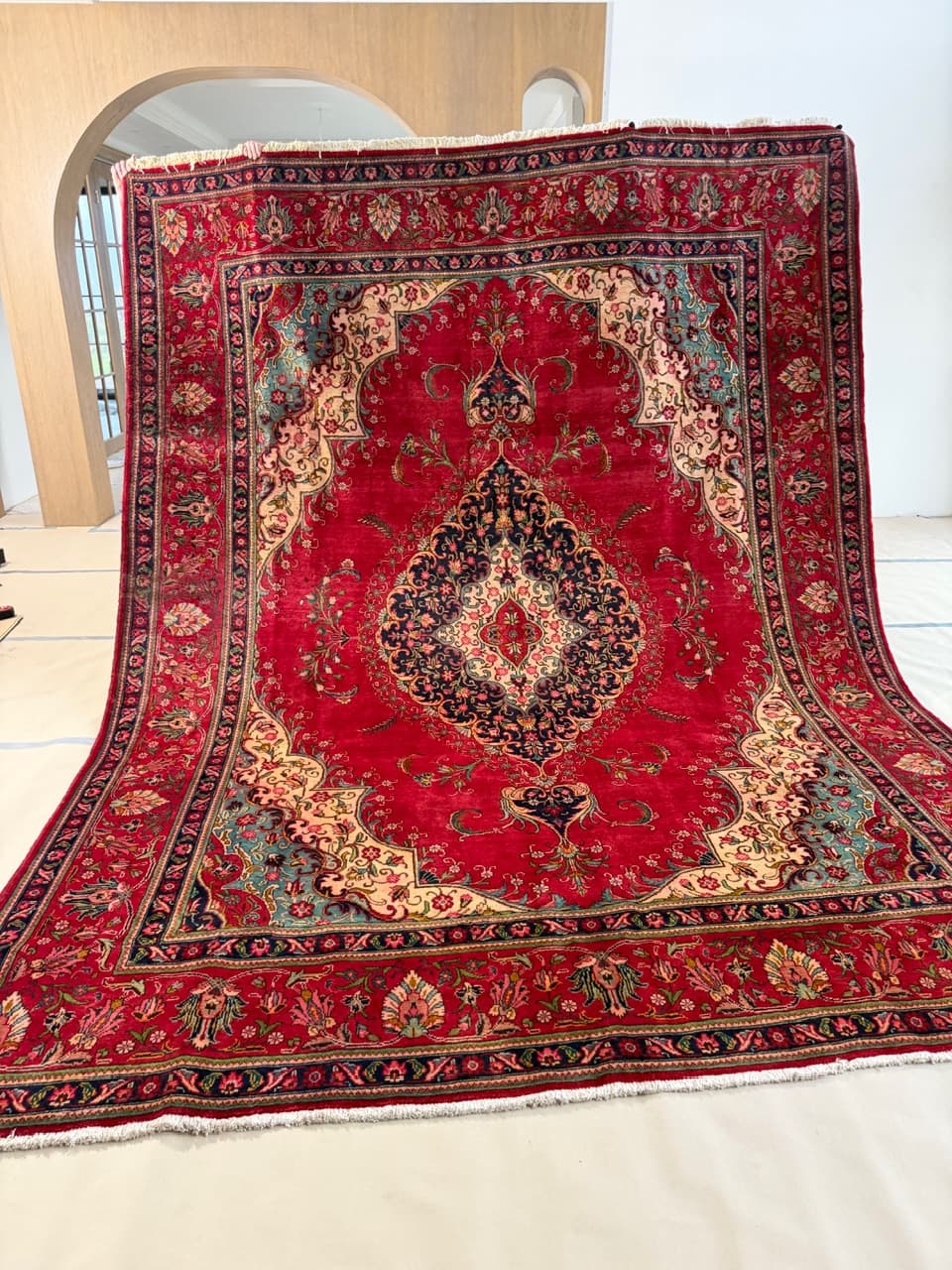 Rug Keshan 390x290 cm, red wool, Iran - 176769