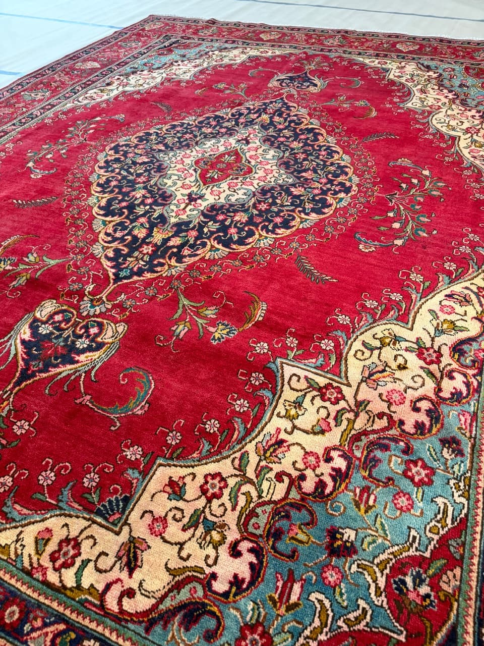 Rug Keshan 390x290 cm, red wool, Iran - 176772