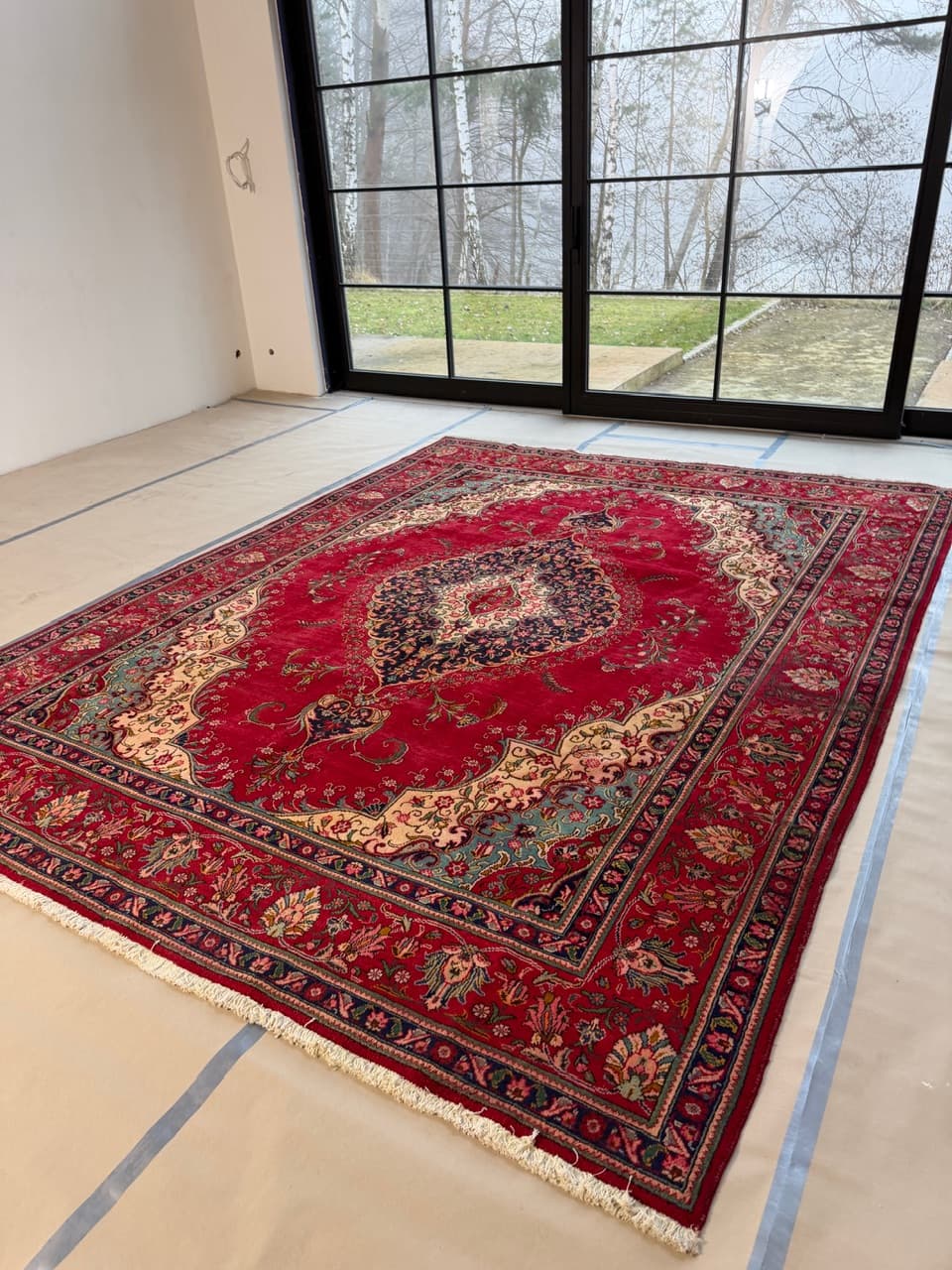 Rug Keshan 390x290 cm, red wool, Iran - 176777