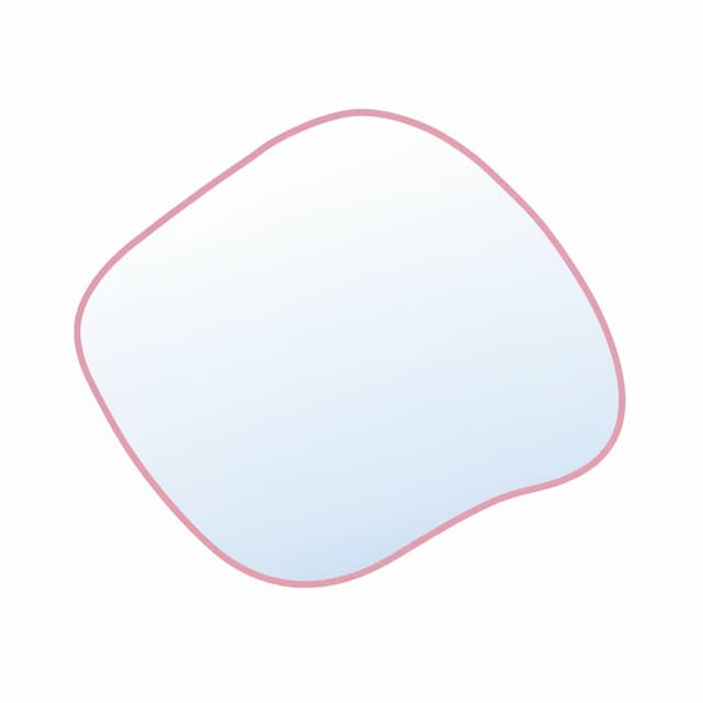 Irregular mirror Colors Stain III 100x86 cm, pink, Baltica - DIMENSION