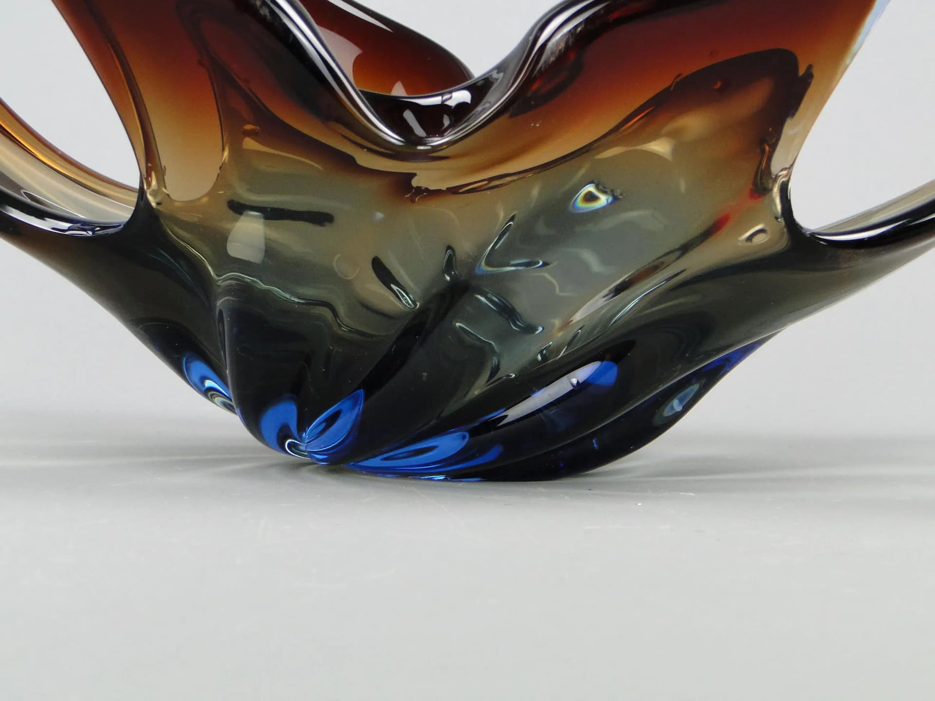 Centerpiece Mandruzatto, multicolor crystal glass, by F. Poli, Italy, 1950s. - 12239