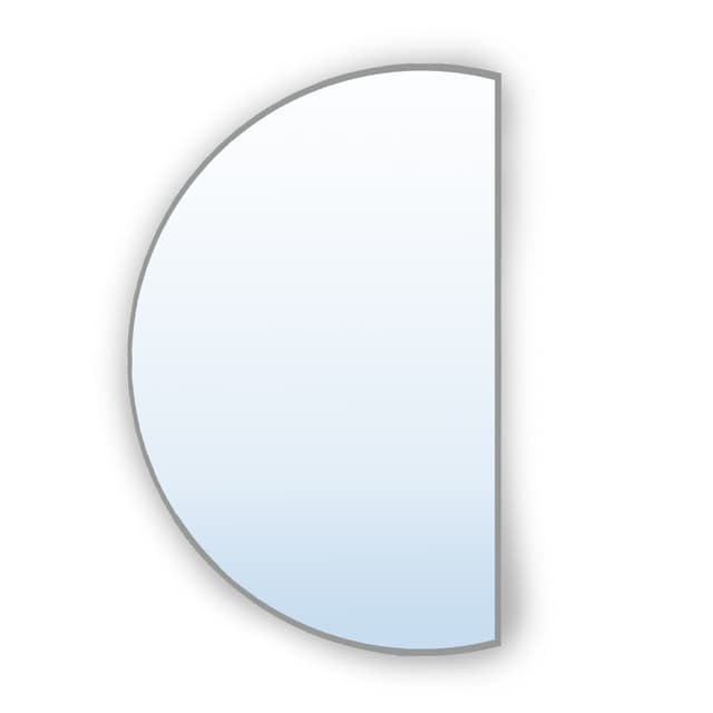 Semi-round mirror Tiny Border Semi Round 130x65 cm, silver, Baltica - DIMENSION