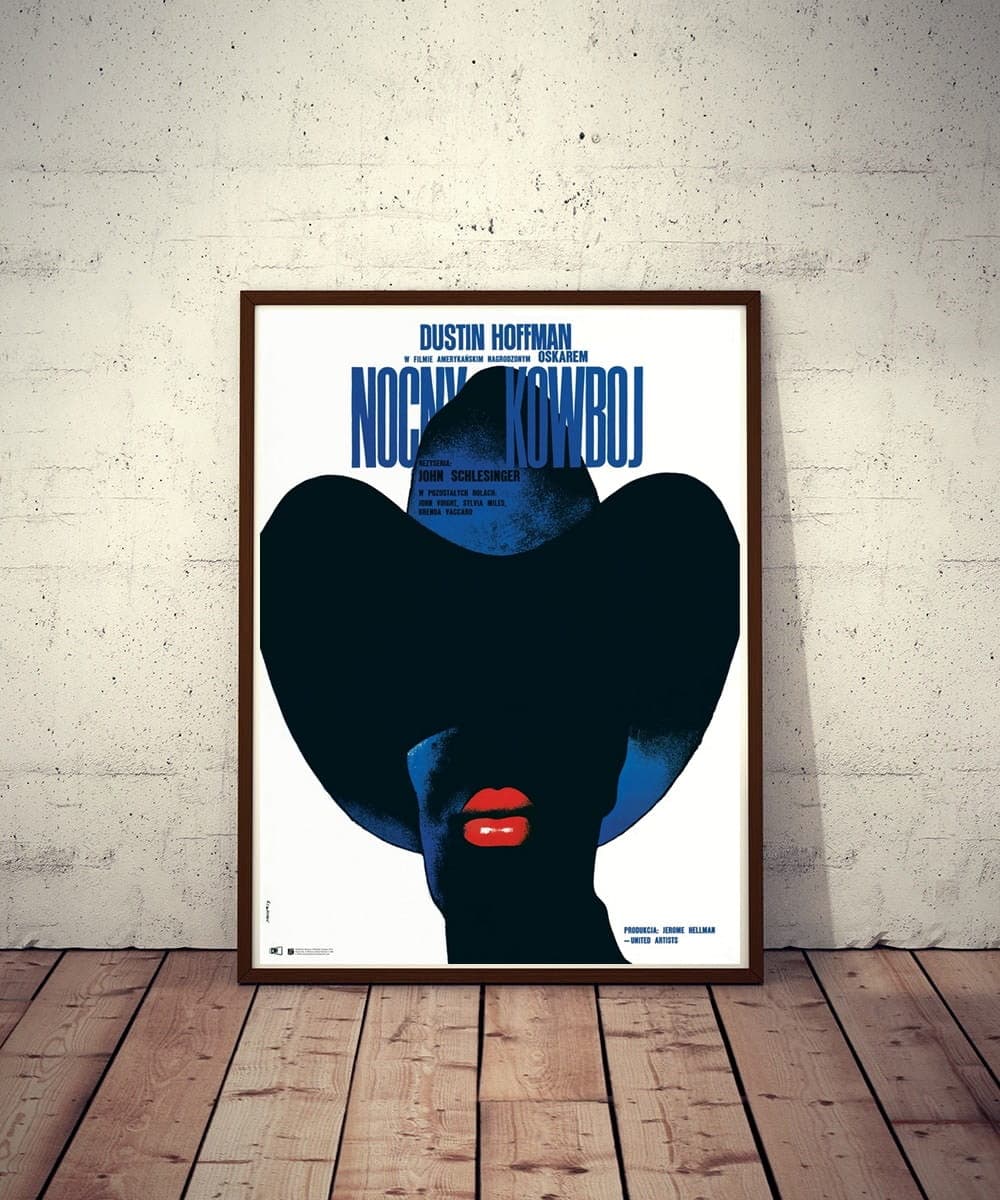 Film Poster Midnight Cowboy 82.2x58.5 cm, by W. Świerzy, Polska Szkoła Plakatu - 177535