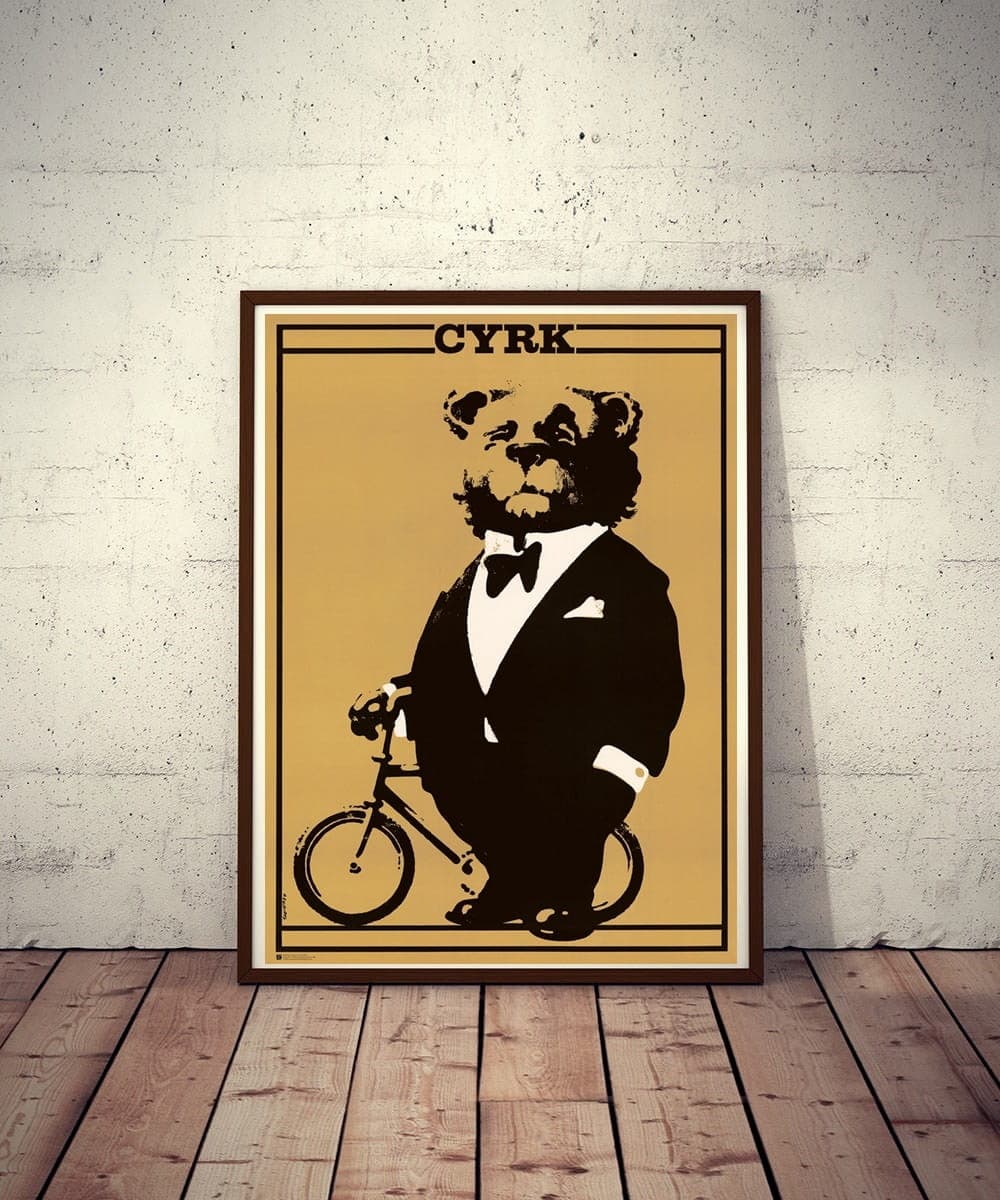 Plakat cyrkowy Cyrk Miś 97x67,5 cm, aut. W. Świerzy, Polska Szkoła Plakatu - 177533