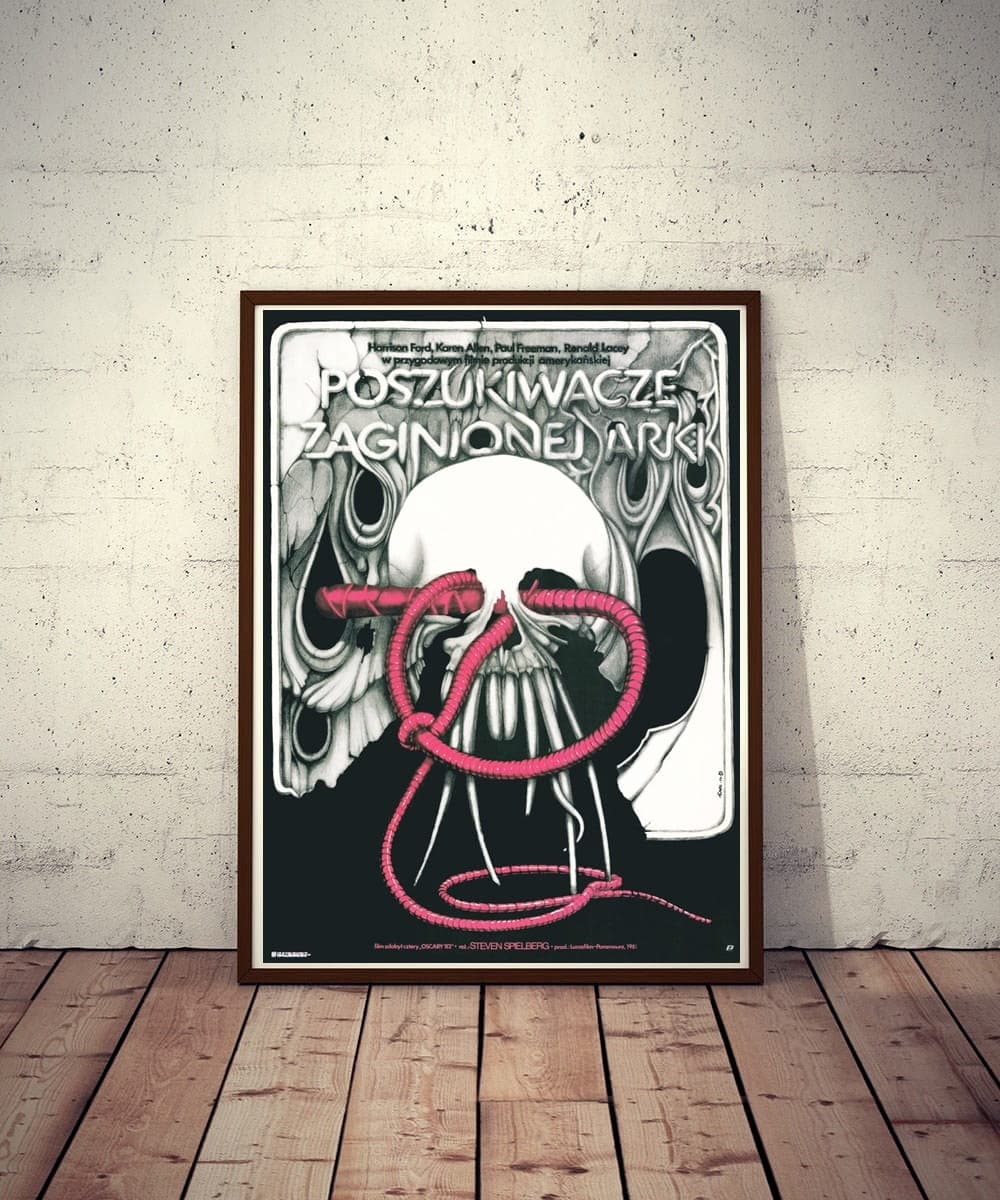 Plakat filmowy Poszukiwacze zaginionej arki 97,1x66,8 cm, aut. J. Erol, Polska Szkoła Plakatu - 177519
