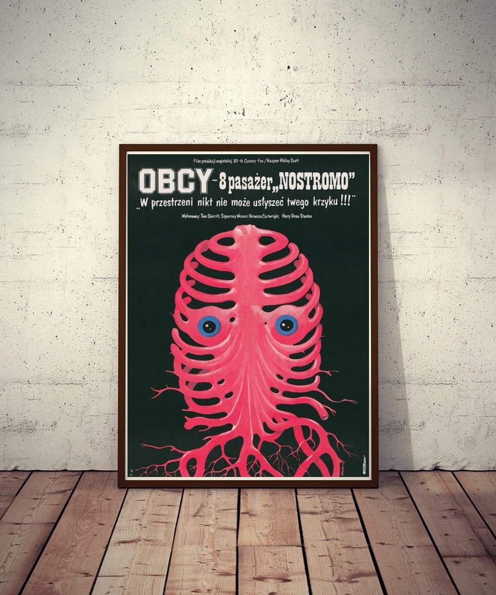 Plakat filmowy Obcy – 8. pasażer Nostromo 95,2x66 cm, aut. J. Erol, Polska Szkoła Plakatu - 177517