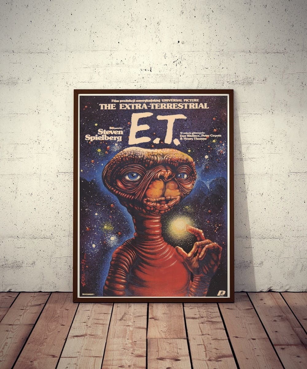 Movie poster E.T. the Extra-Terrestrial 96.5x66.8 cm, by J. Erol, Polska Szkoła Plakatu - 177515