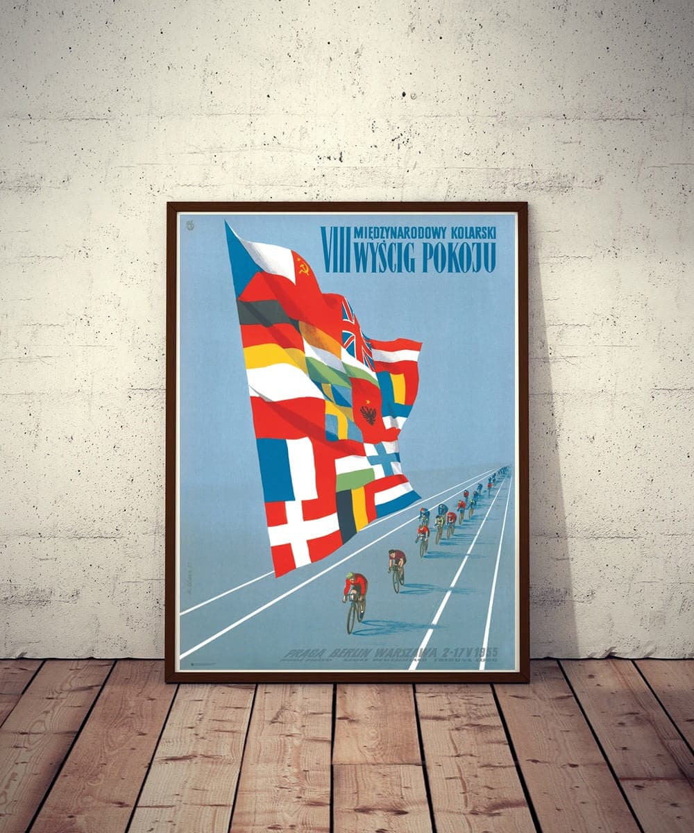Sports poster VIII International Cycling Peace Race 98x67.7 cm, by W. Górka, Polska Szkoła Plakatu - 177491