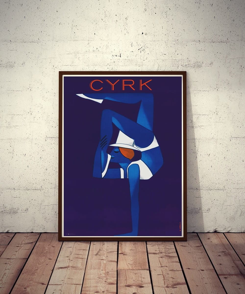 Plakat cyrkowy Cyrk Akrobatka 98x66,9 cm, aut. W. Górka, Polska Szkoła Plakatu - 177489