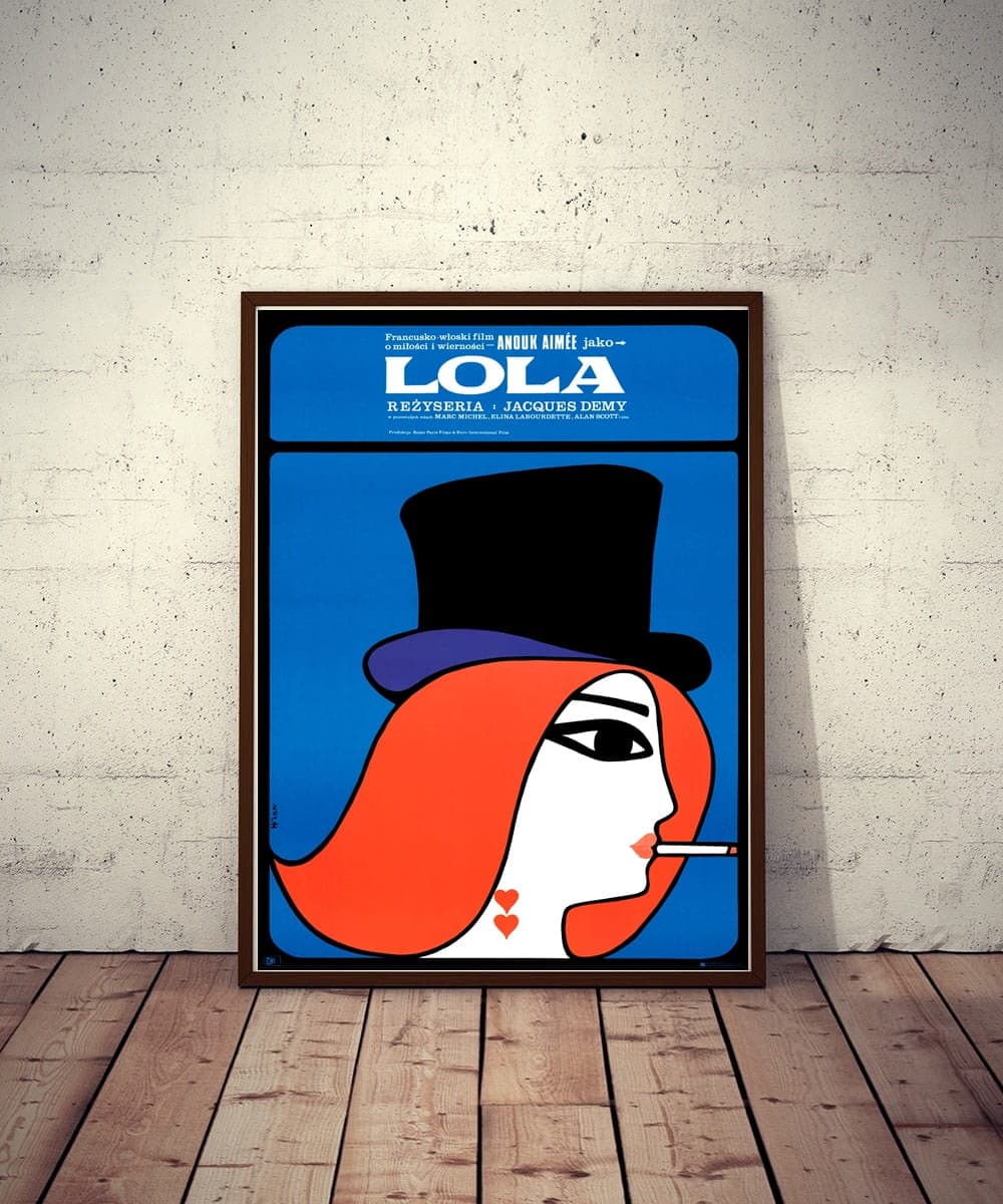 Plakat filmowy Lola 83,5x57 cm, aut. M. Hibner, Polska Szkoła Plakatu - 177463