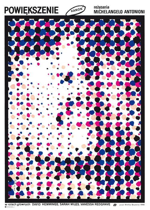 Film Poster Powiększenie 97x67 cm, by W. Świerzy, Polska Szkoła Plakatu - DIMENSION