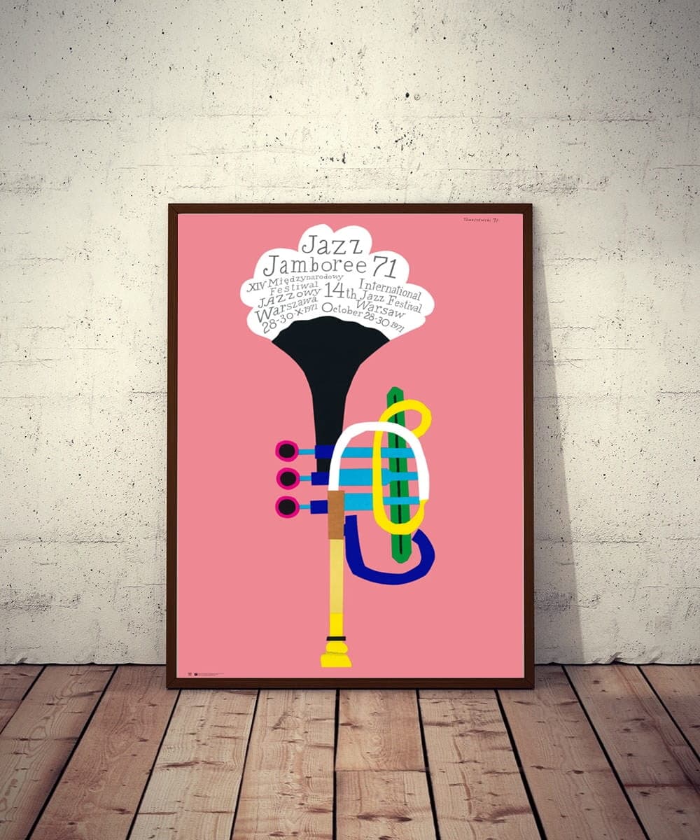 Plakat promocyjny XIV Międzynarodowy Festiwal Jazzowy Jazz Jamboree 98,5x67 cm, aut. H. Tomaszewski, Polska Szkoła Plakatu - 177441