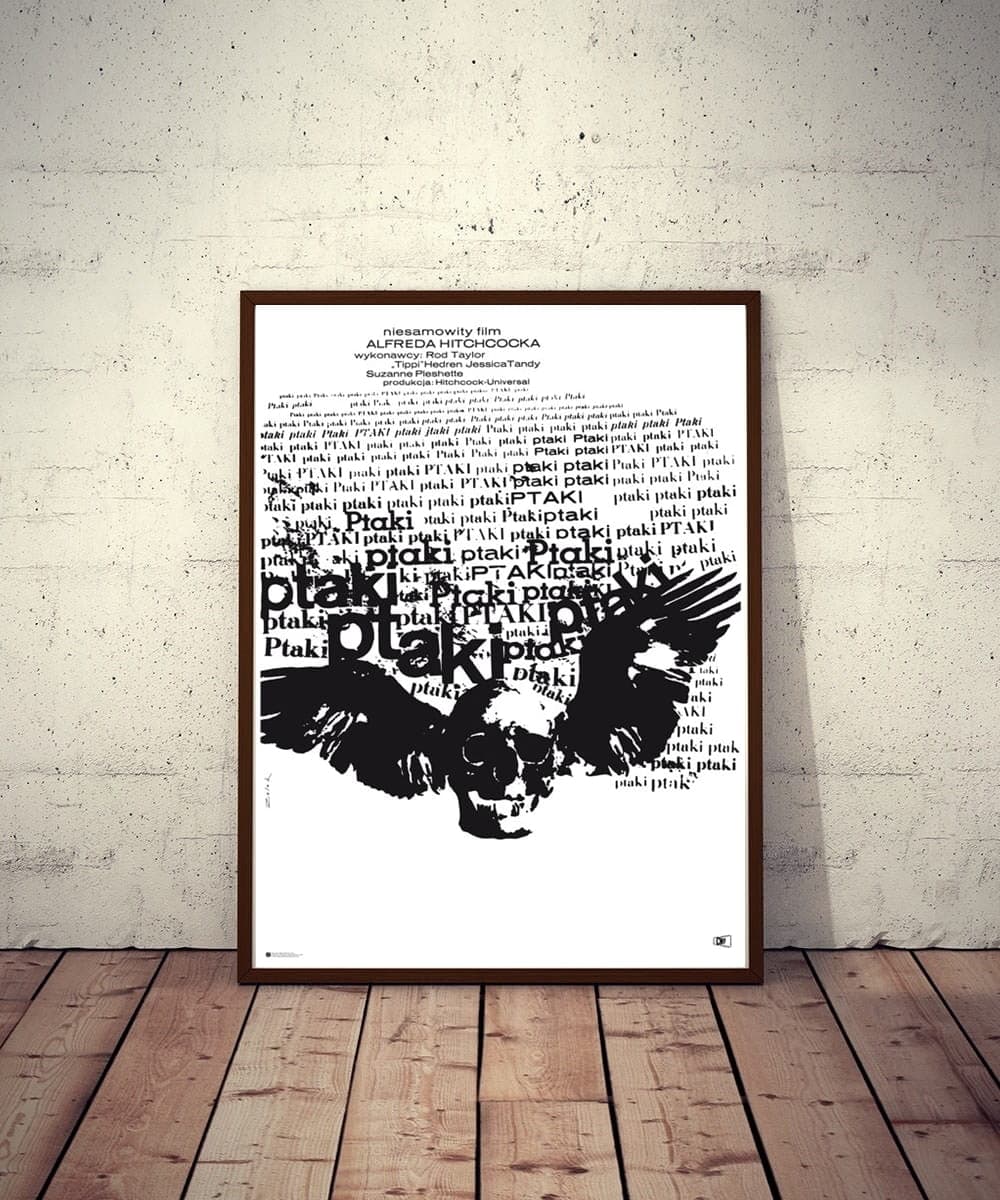 Plakat filmowy Ptaki 83,4x58,5 cm, aut. B. Zelek, Polska Szkoła Plakatu - 177437