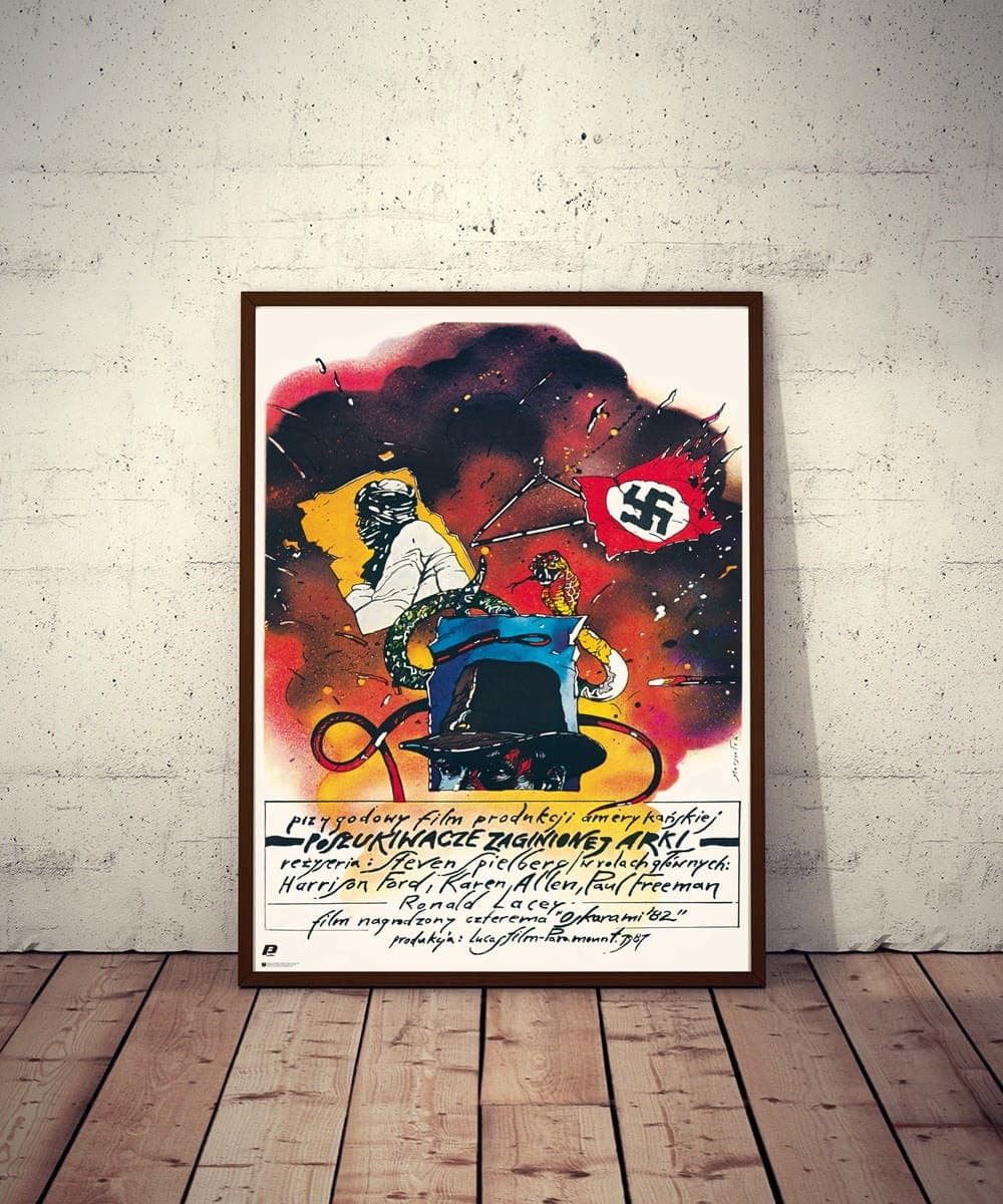 Plakat filmowy Poszukiwacze zaginionej arki 97x65,2 cm, aut. G. Marszałek, Polska Szkoła Plakatu - 177433